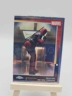 2025 Topps Chrome Deadpool Enjoying His New Threads #59 Base Set NM